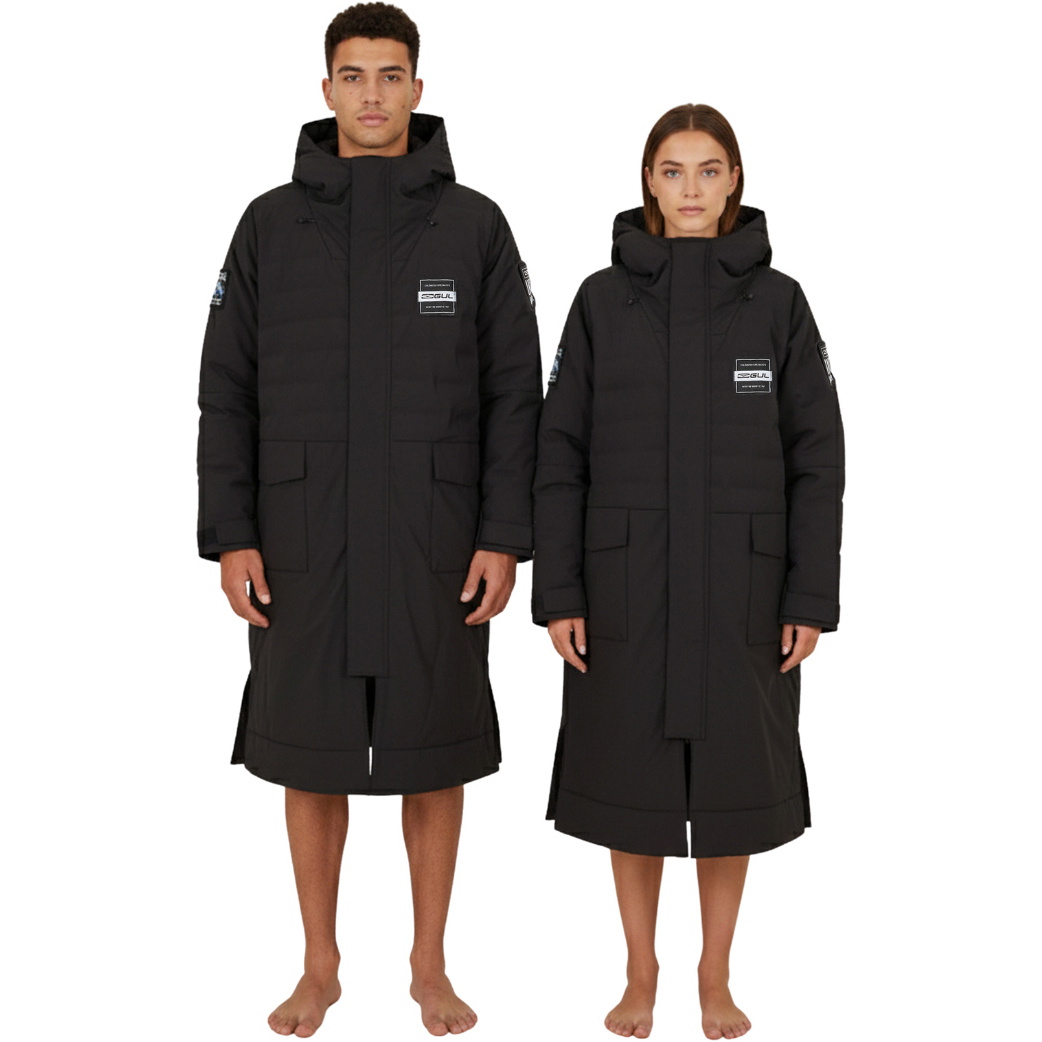 2026 Gul Revorobe Fusion Long Sleeve Changing Robe AC0149-C6 - Black / Black